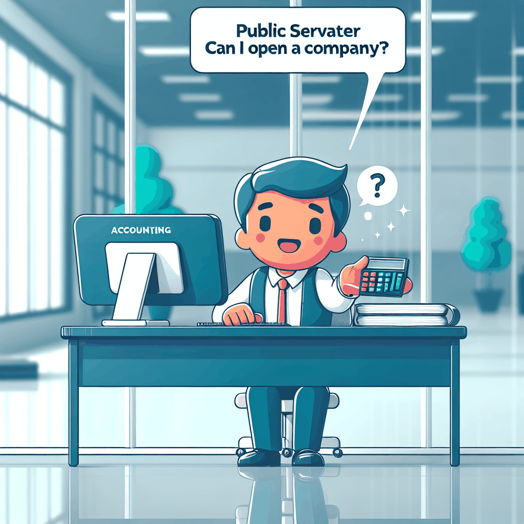 Ilustracao sobre Sou Funcionário Publico, posso abrir Empresa no meu Nome?